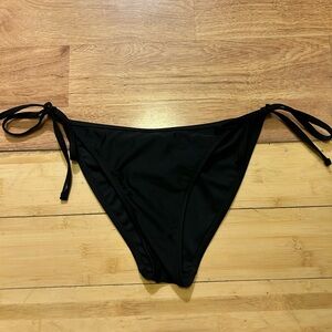 Bellecarrie Black Side Tie Bikini Bottoms